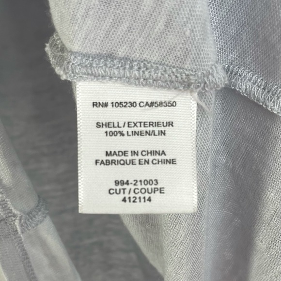 JOIE Maddie Slub Linen T-Shirt - Size Medium - Picture 7 of 11